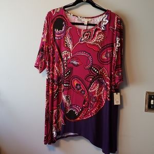Dana Buchman sharkbite tunic